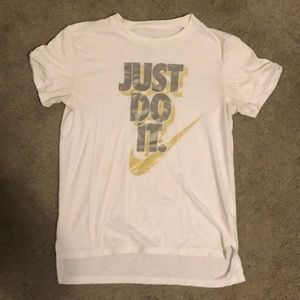 White nike shirt